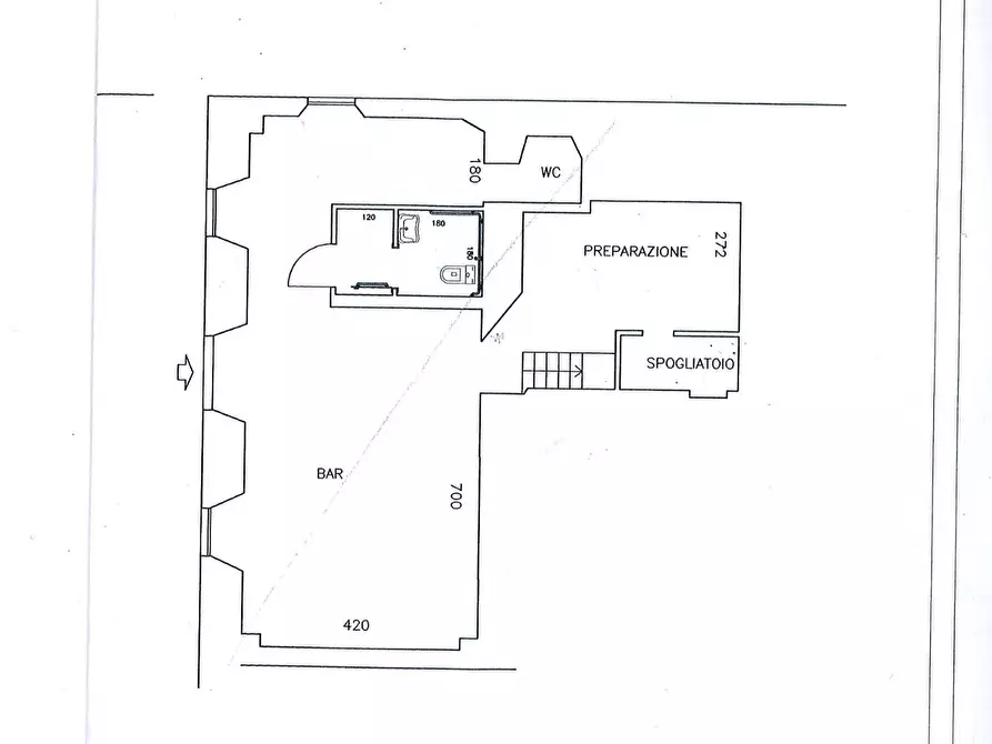 Immagine 5 di Attività commerciale in affitto  in Piazza Chiara Gambacorti a Pisa
