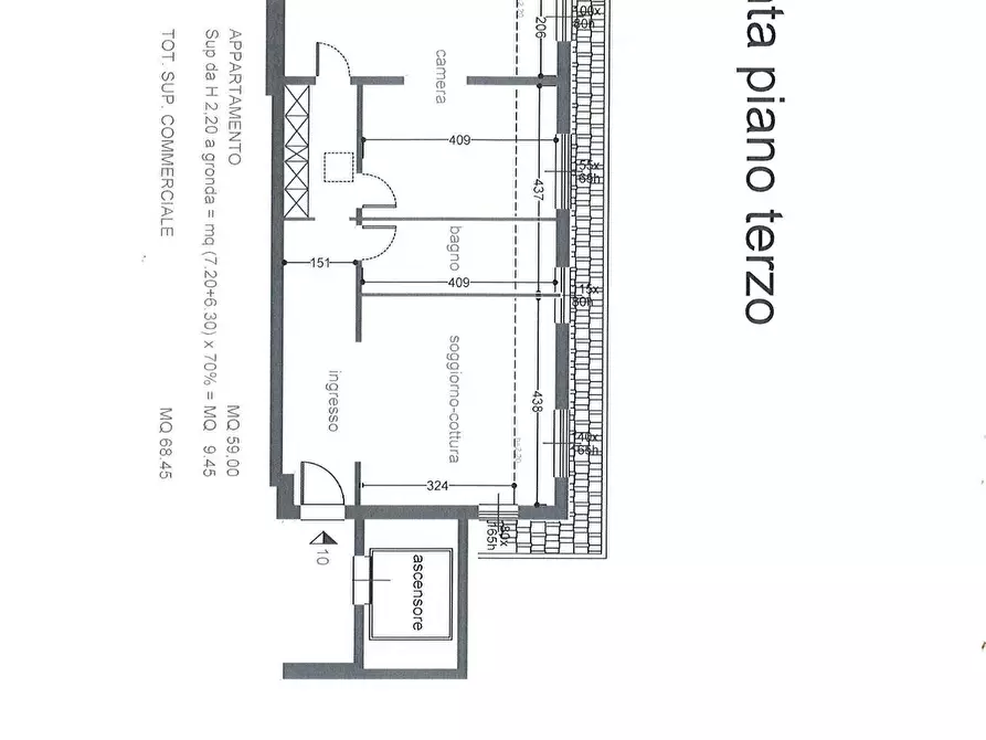 Immagine 9 di Appartamento in vendita  in Via Degli Ontani a Pisa