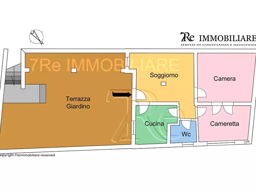 Immagine 5 di Villa in vendita  in Via Francesco Baracca a Palermo