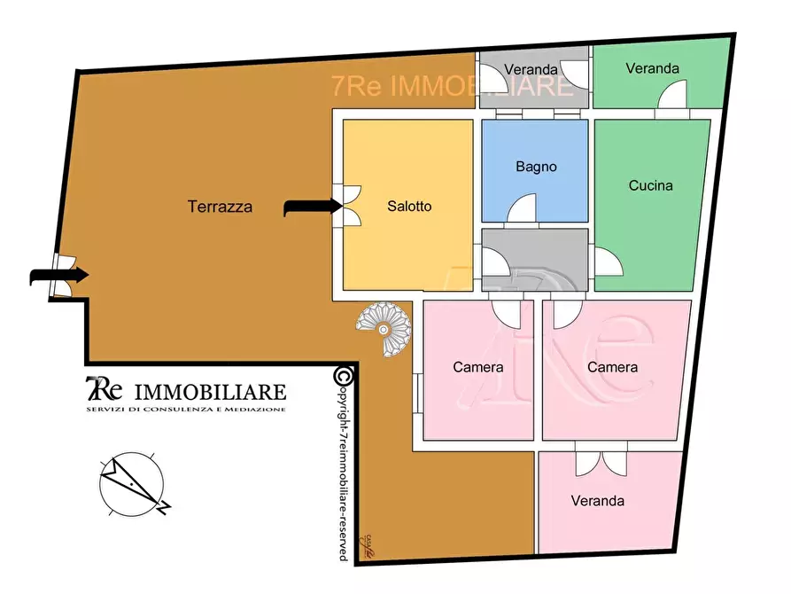 Immagine 3 di Casa indipendente in vendita  in Via Francesco Baracca a Palermo
