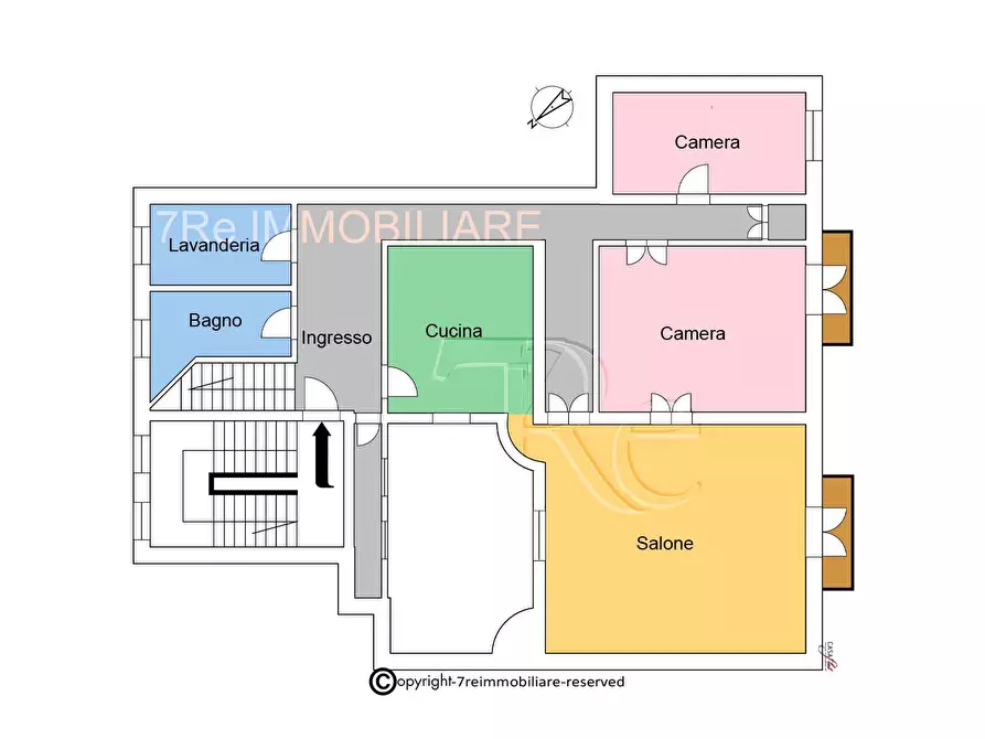 Immagine 3 di Appartamento in vendita  in Via Nino Basile a Palermo