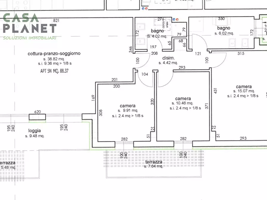 Immagine 2 di Appartamento in vendita  in Via Barbiero a Mogliano Veneto