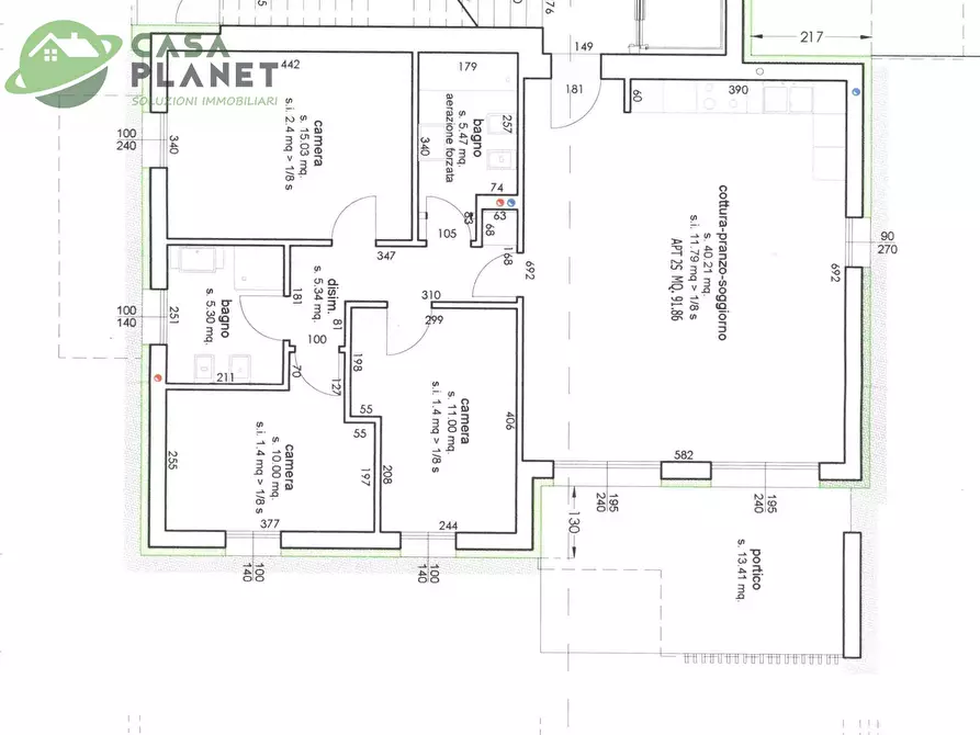 Immagine 6 di Appartamento in vendita  in Barbiero a Mogliano Veneto