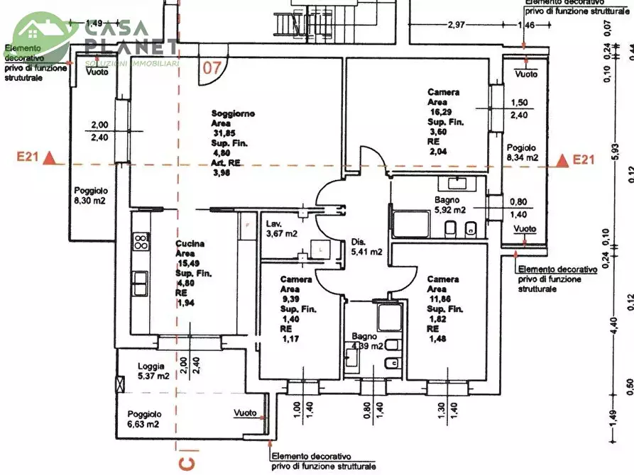 Immagine 2 di Appartamento in vendita  in via Isonzo a Preganziol