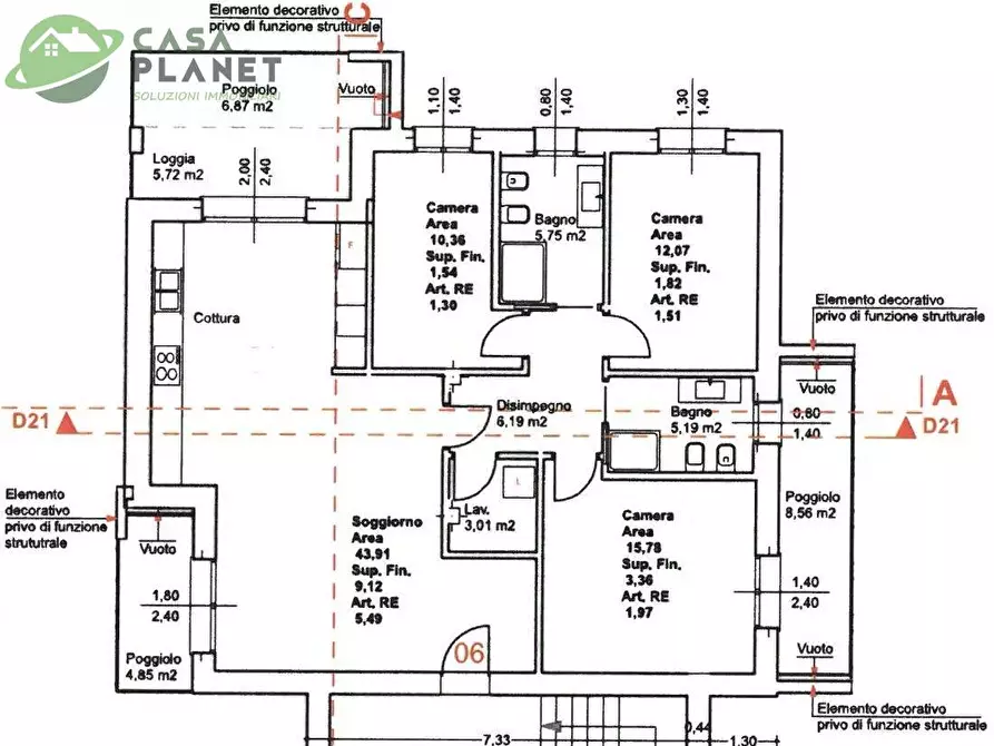 Immagine 2 di Appartamento in vendita  in via Isonzo a Preganziol