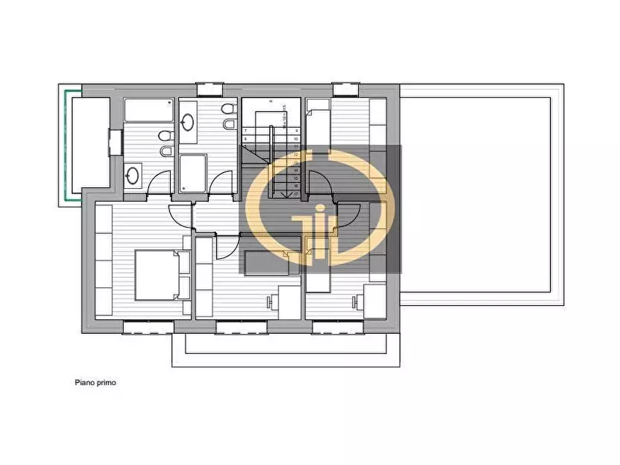 Immagine 4 di Villa in vendita  in Viale Europa a Treviso