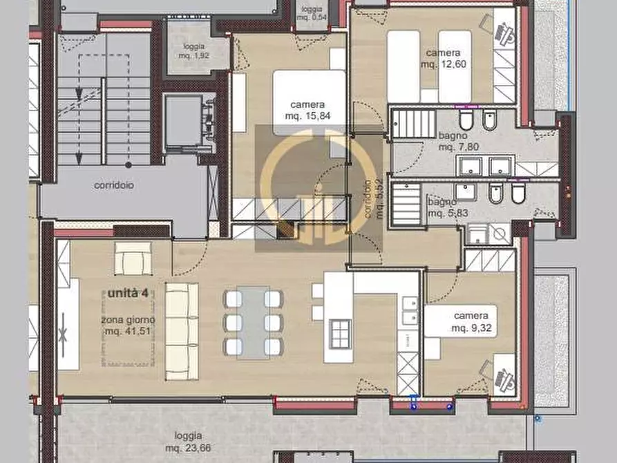 Immagine 6 di Appartamento in vendita  in Corso Mazzini a Montebelluna