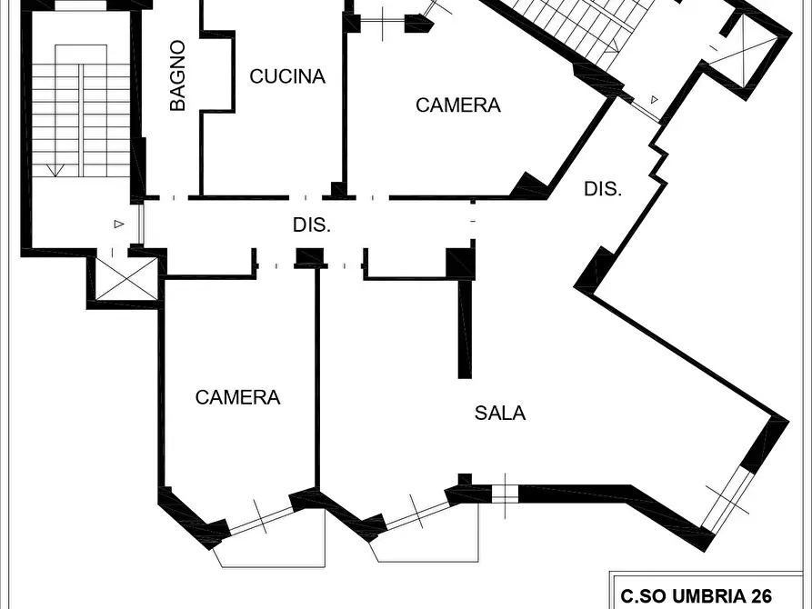 Immagine 16 di Appartamento in vendita  in corso umbria a Torino