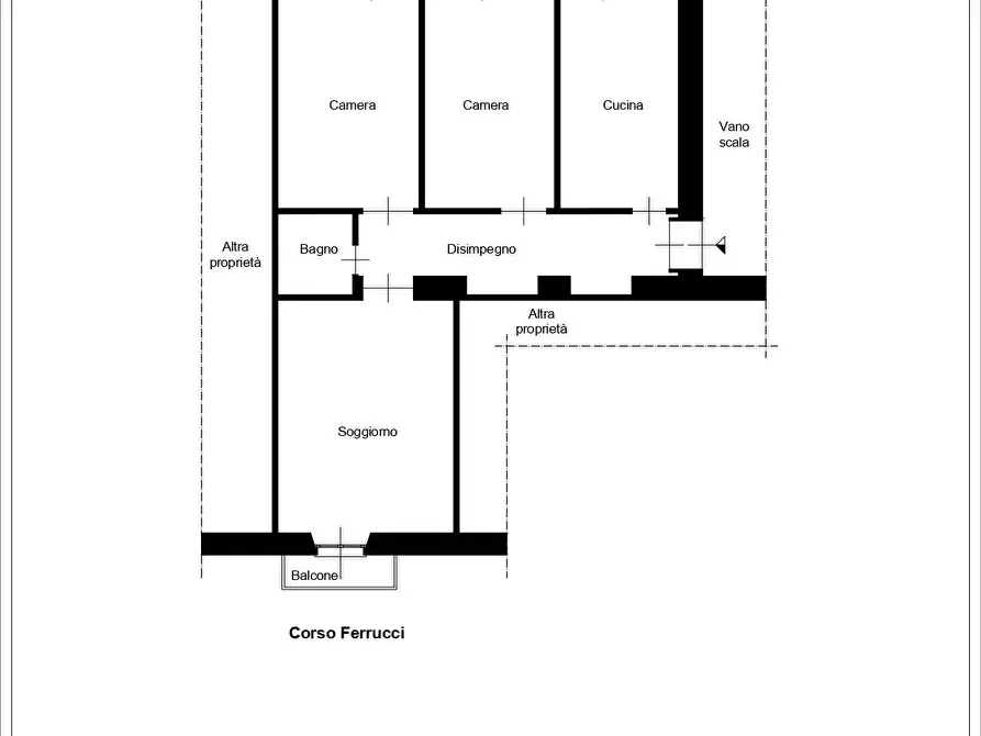 Immagine 17 di Appartamento in vendita  in Corso Francesco Ferrucci a Torino