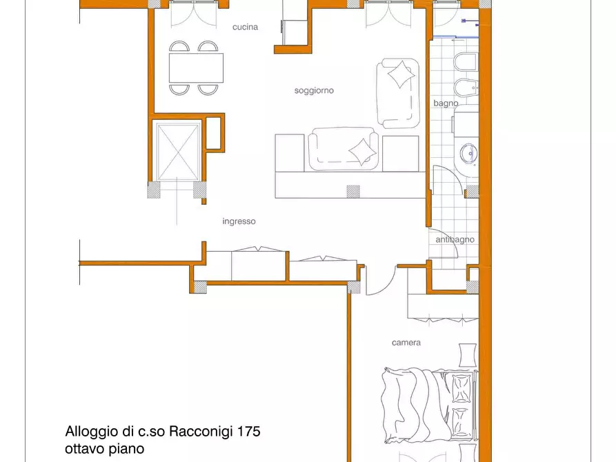 Immagine 28 di Appartamento in vendita  in Corso Racconigi a Torino