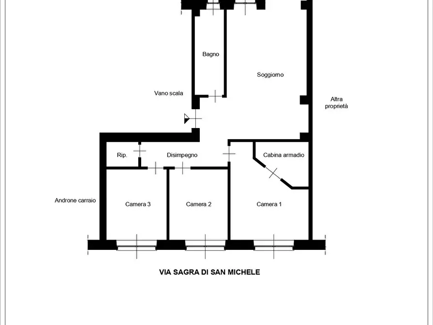 Immagine 26 di Appartamento in vendita  in Via Sagra Di San Michele a Torino