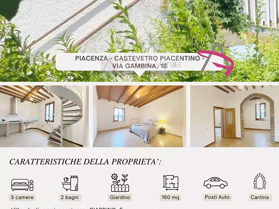 Immagine 1 di Villa in vendita  a Castelvetro Piacentino