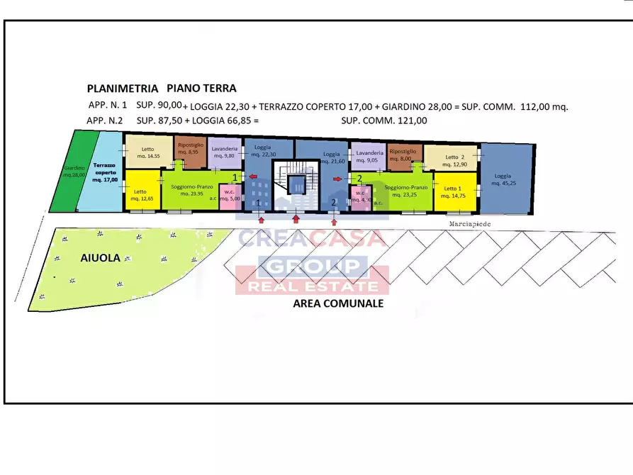 Immagine 8 di Appartamento in vendita  in via alcantara a Giardini-Naxos