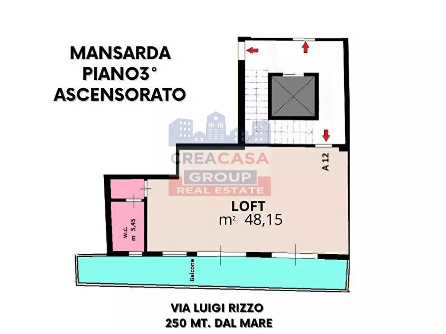 Immagine 17 di Attico in vendita  in Via Luigi Rizzo a Giardini-Naxos