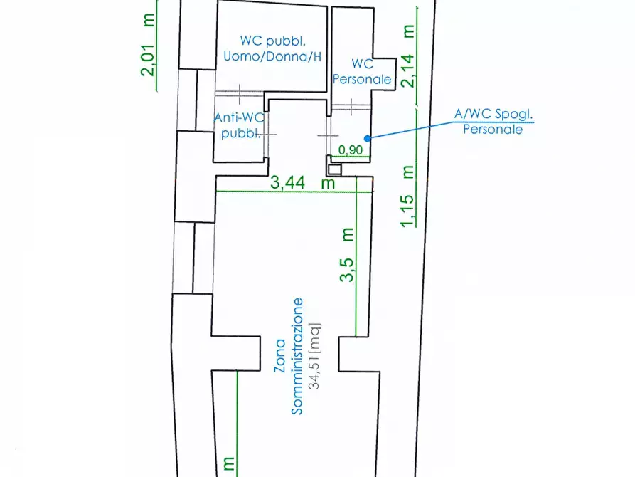 Immagine 3 di Negozio in affitto  in Piazza San Giacomo La Marina a Palermo
