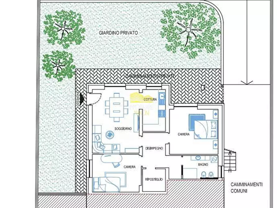 Immagine 2 di Appartamento in vendita  in VIA ARCHIMEDE a Osio Sopra