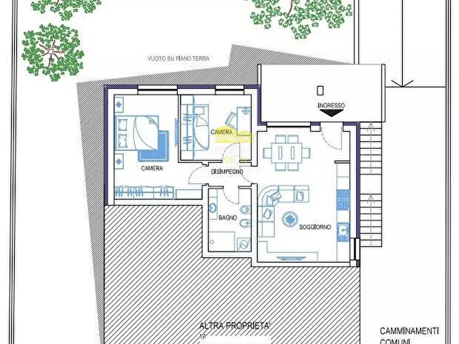 Immagine 2 di Appartamento in vendita  in VIA ARCHIMEDE a Osio Sopra