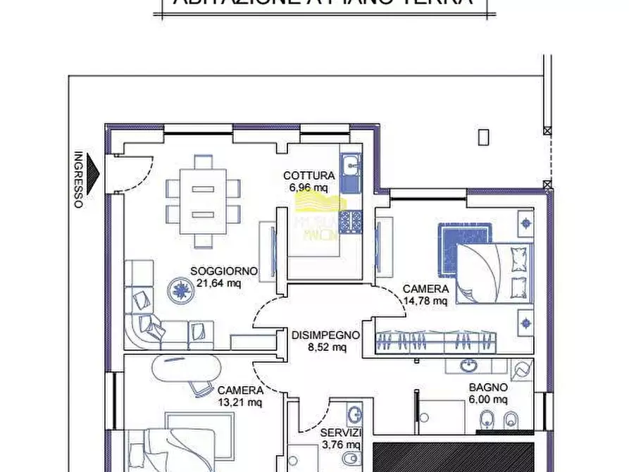 Immagine 3 di Appartamento in vendita  in VIA ARCHIMEDE a Osio Sopra