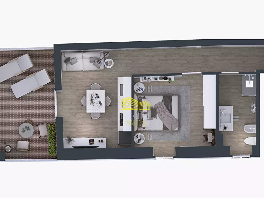 Immagine 2 di Appartamento in vendita  in VIA TRIESTE a Capriate San Gervasio