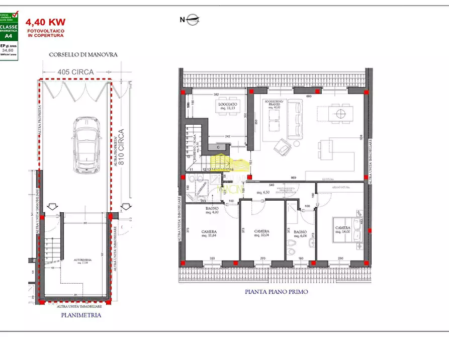 Immagine 2 di Appartamento in vendita  in VIA UGO FOSCOLO a Boltiere