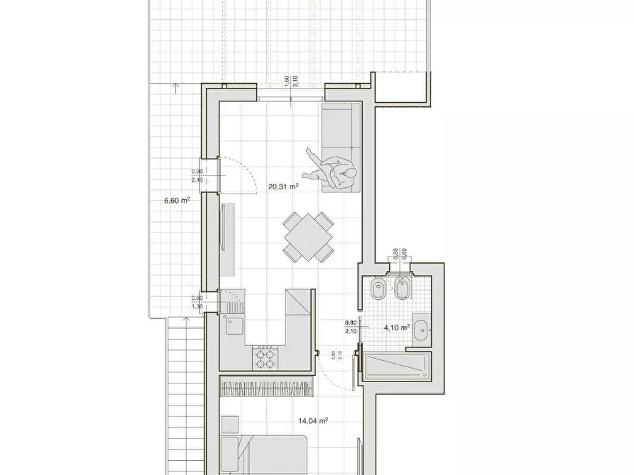 Immagine 3 di Appartamento in vendita  in viale ceccarini a Riccione