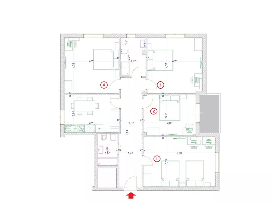 Immagine 16 di Camera in affitto  in Via Torrazzo a Catanzaro