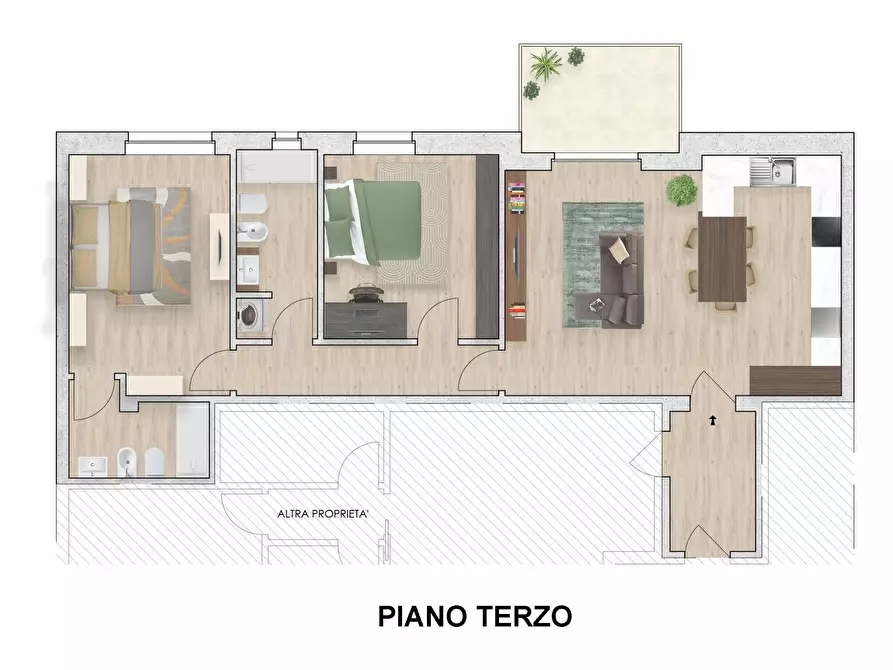 Immagine 3 di Appartamento in vendita  in Largo Marzabotto a Verona