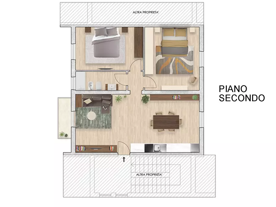 Immagine 2 di Appartamento in vendita  in Via Felice Feliciano a Verona