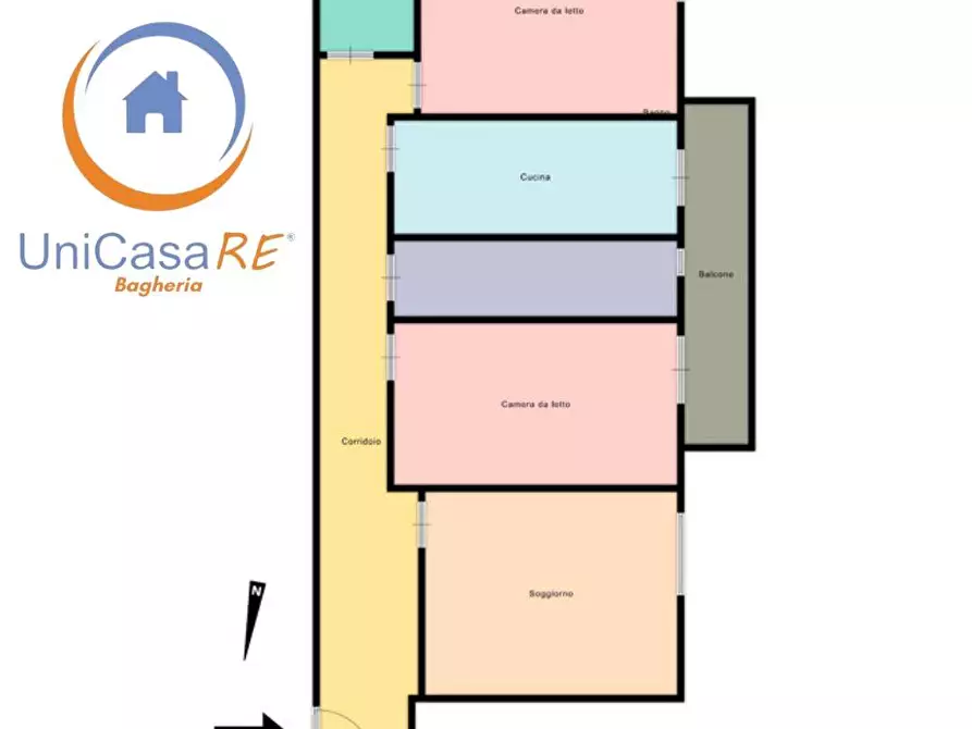 Immagine 10 di Appartamento in vendita  in Via Guglielmo Pepe a Bagheria