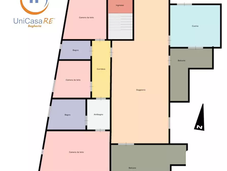 Immagine 13 di Appartamento in vendita  in Via Collegio Romano a Santa Flavia