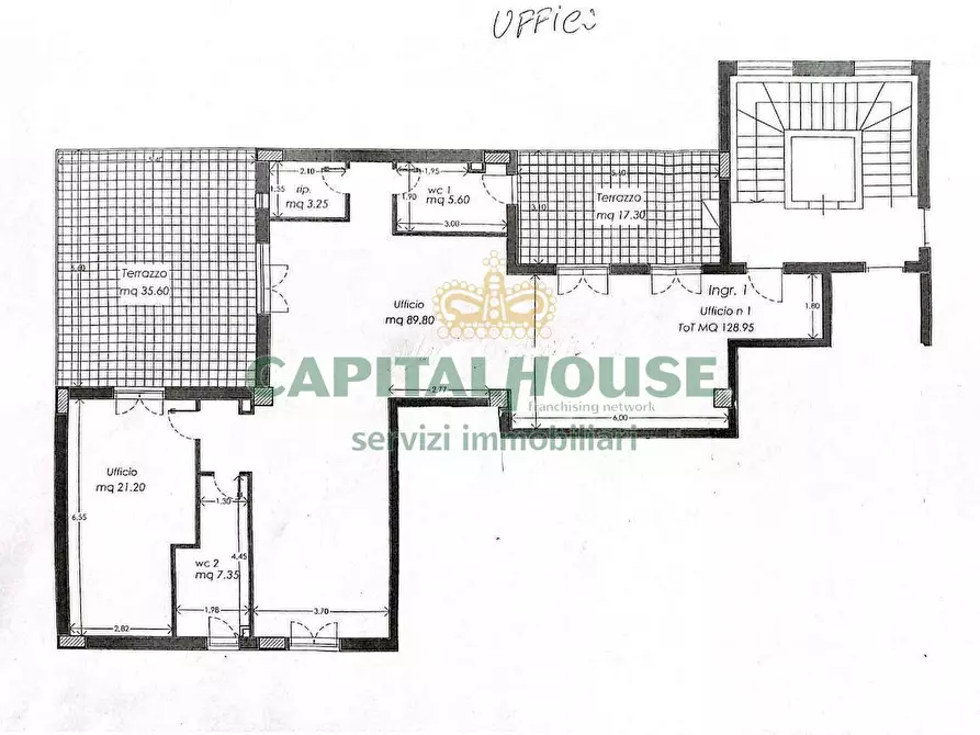 Immagine 2 di Ufficio in affitto  a Fisciano