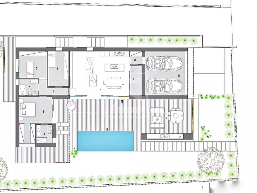 Immagine 21 di Villa in vendita  in Via Tobruch a Desenzano Del Garda