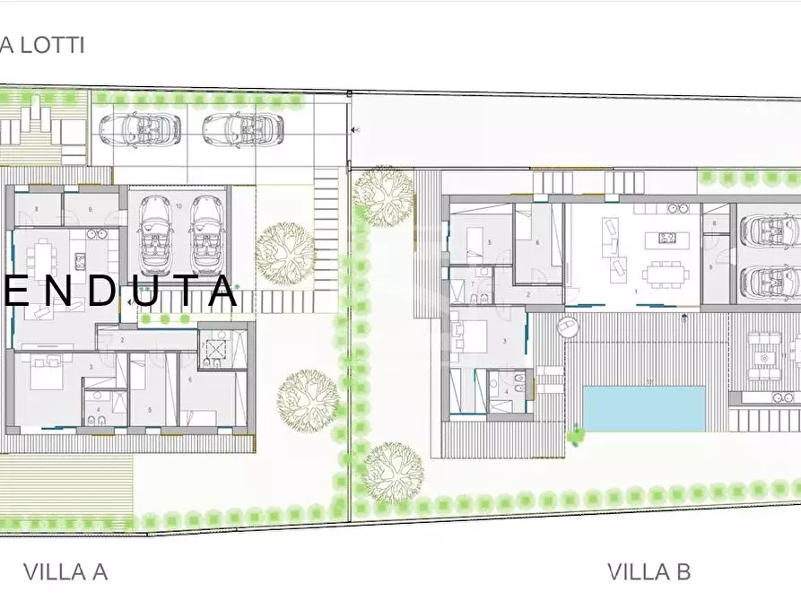 Immagine 20 di Villa in vendita  in Via Tobruch a Desenzano Del Garda