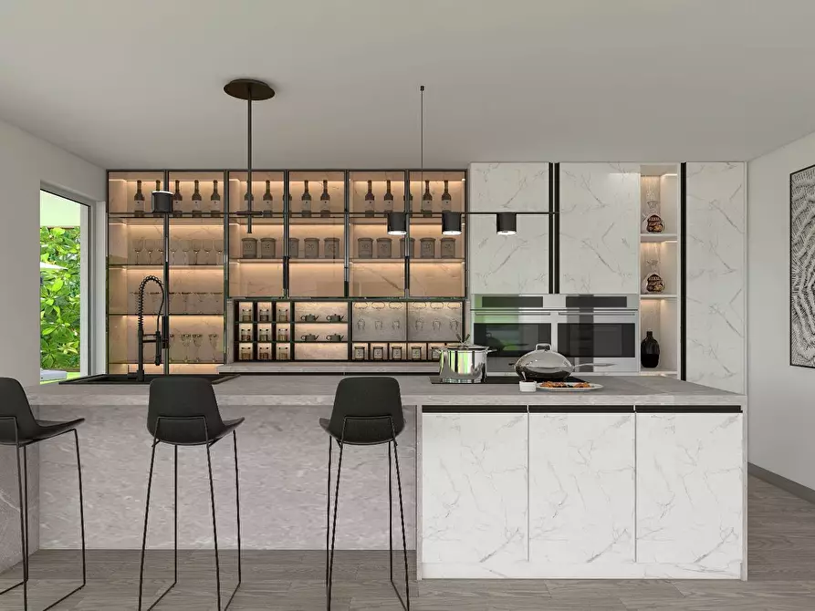 Immagine 5 di Villa in vendita  in via Ronchi a Padenghe Sul Garda