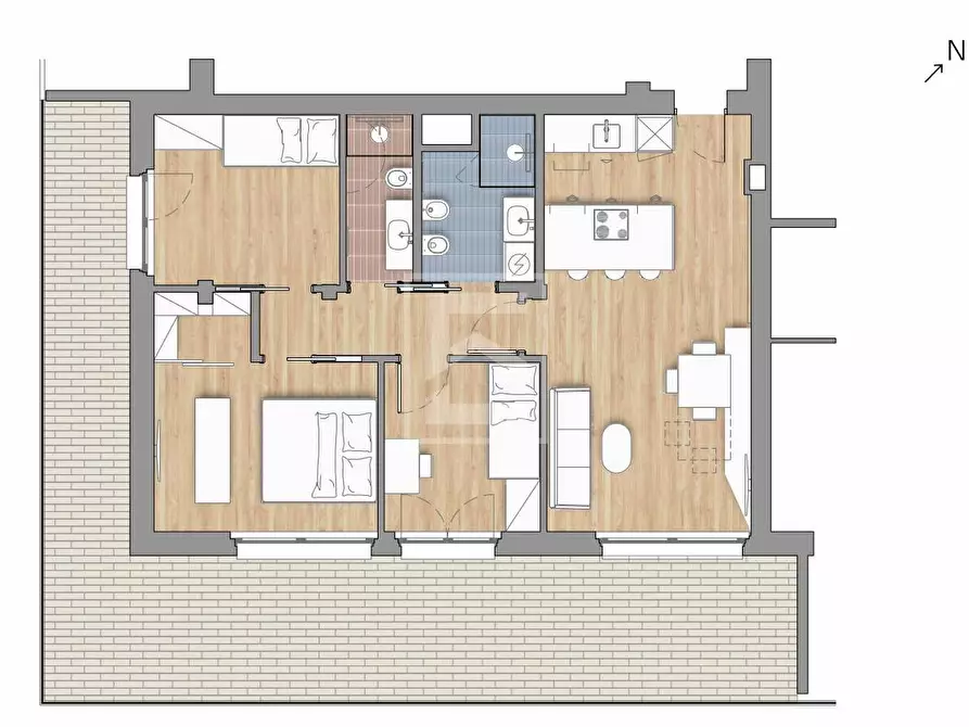 Immagine 27 di Appartamento in vendita  in Via del Vittoriale a Gardone Riviera