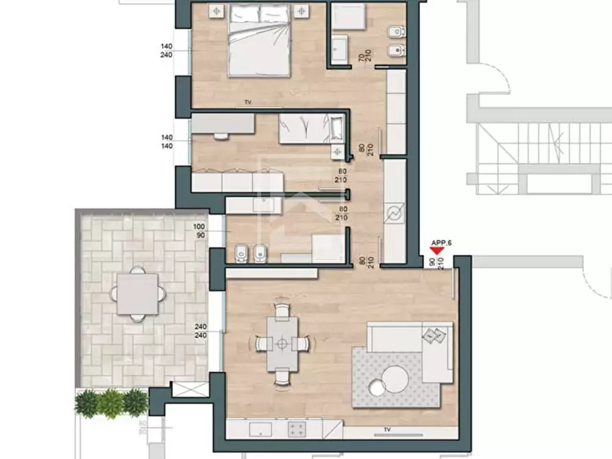 Immagine 23 di Appartamento in vendita  in Via Pasubio a Desenzano Del Garda