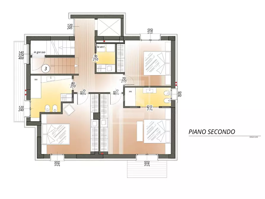 Immagine 23 di Attico in vendita  in via scuole a Desenzano Del Garda