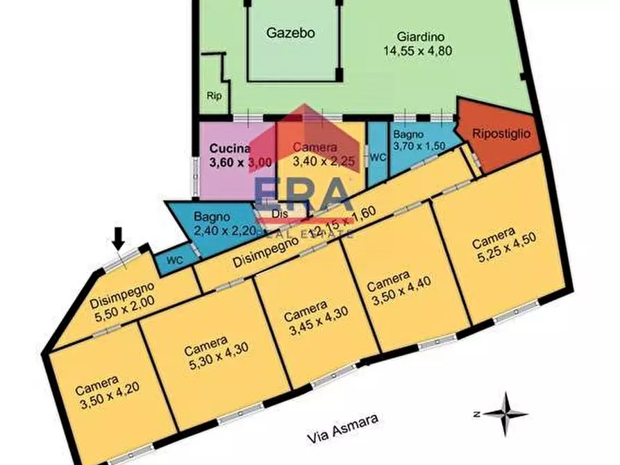 Immagine 22 di Appartamento in vendita  in Via Asmara a Roma