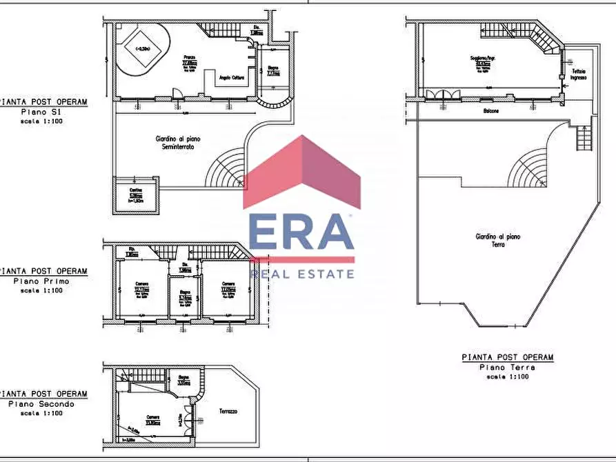 Immagine 23 di Villetta a schiera in vendita  in Via Tespi a Roma