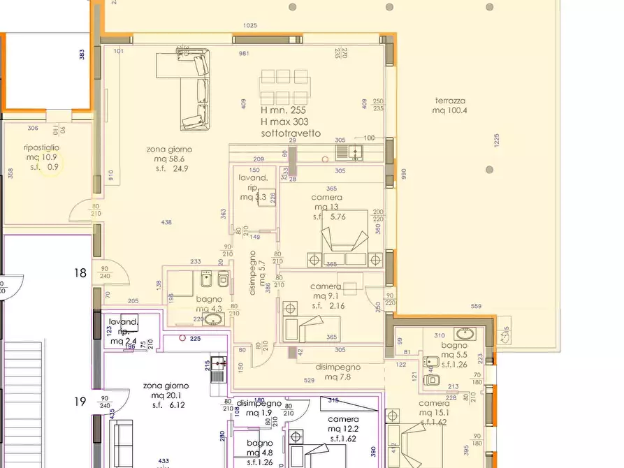 Immagine 7 di Attico in vendita  a Pordenone