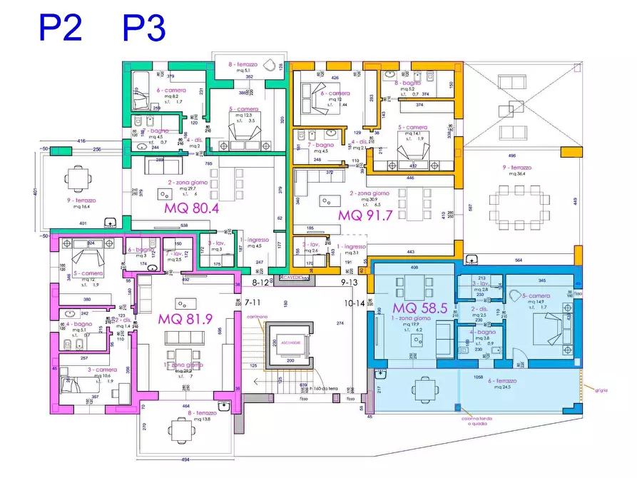 Immagine 2 di Appartamento in vendita  a Pordenone