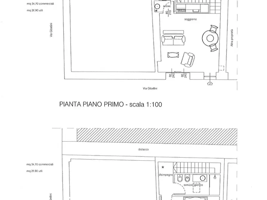Immagine 2 di Appartamento in vendita  in Via Gibellini a Pecetto Torinese