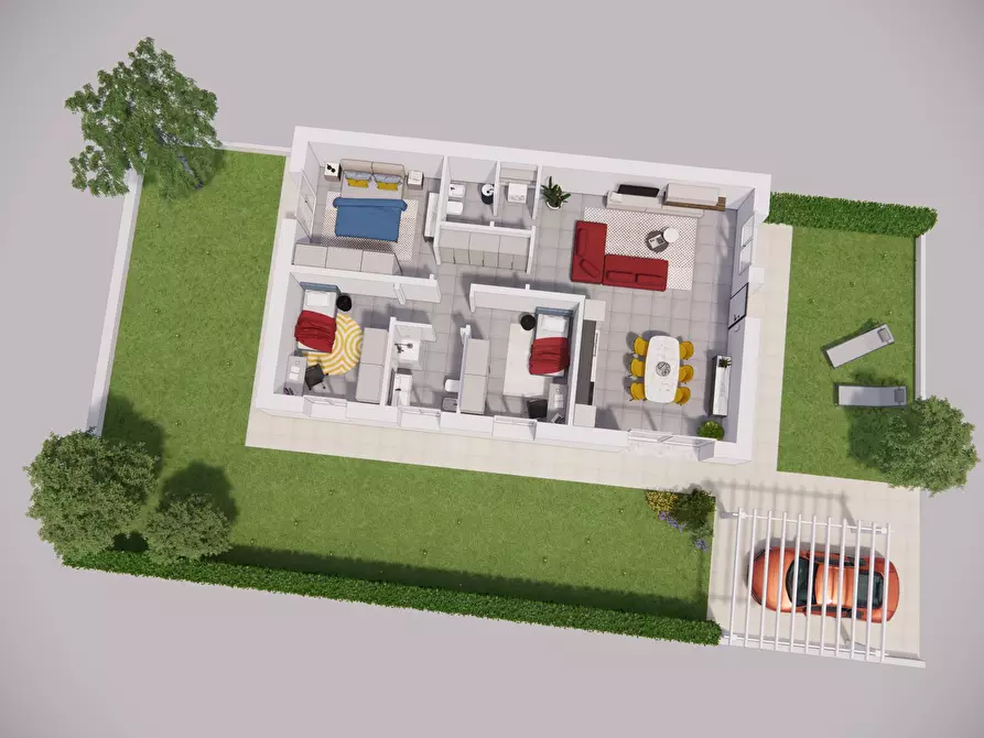 Immagine 22 di Casa bifamiliare in vendita  in Via Monti Ortigara a Castrezzato