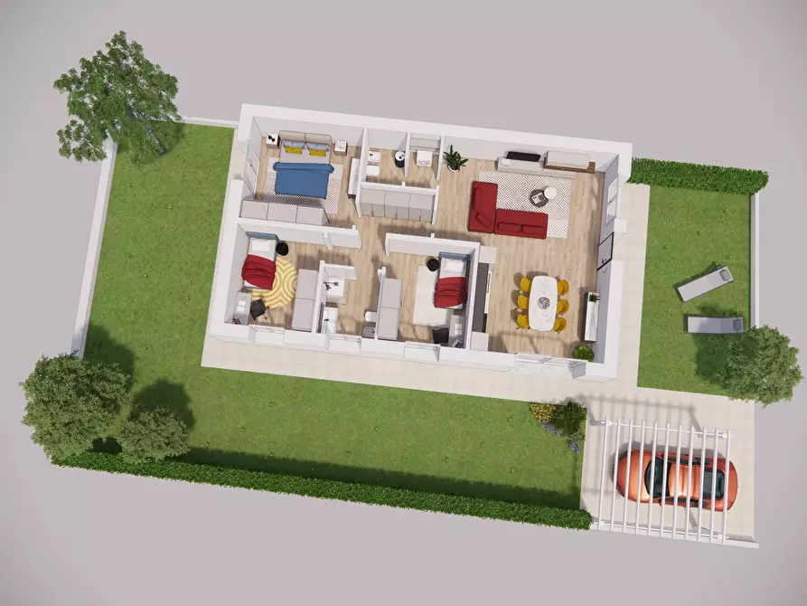 Immagine 23 di Casa bifamiliare in vendita  in Via Monti Ortigara a Castrezzato