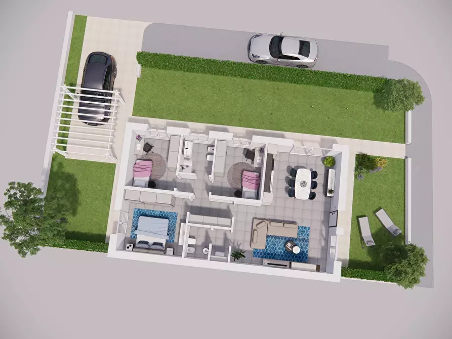 Immagine 25 di Casa bifamiliare in vendita  in Via Monti Ortigara a Castrezzato