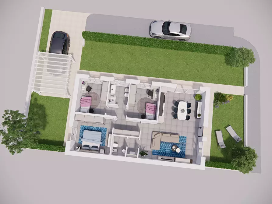 Immagine 15 di Casa bifamiliare in vendita  in Via Monti Ortigara a Castrezzato