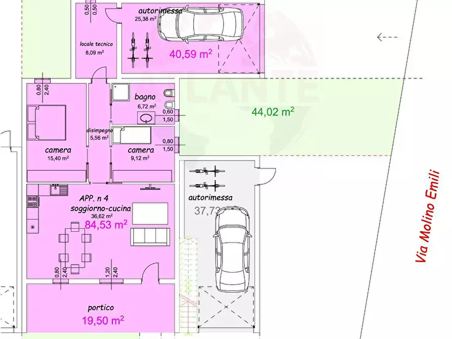 Immagine 12 di Appartamento in vendita  in Via Molino Emili a Maclodio
