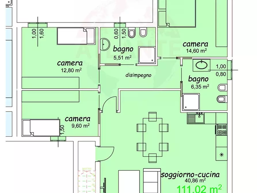 Immagine 15 di Appartamento in vendita  in Via Molino Emili a Maclodio