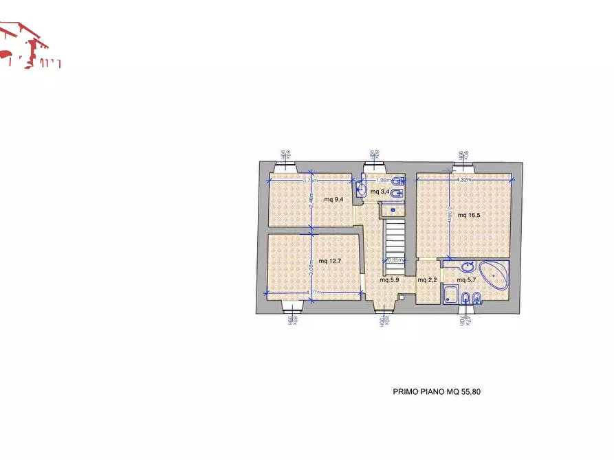 Immagine 15 di Rustico / casale in vendita  in via di Rosano a Bagno A Ripoli