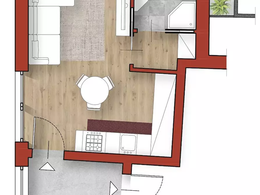 Immagine 10 di Appartamento in vendita  in VIA LICINI CACCIAGUERRA a Lallio